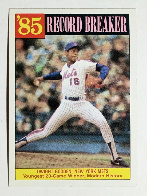1986 Topps #202 Dwight Gooden RB