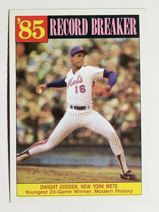 1986 Topps #202 Dwight Gooden RB