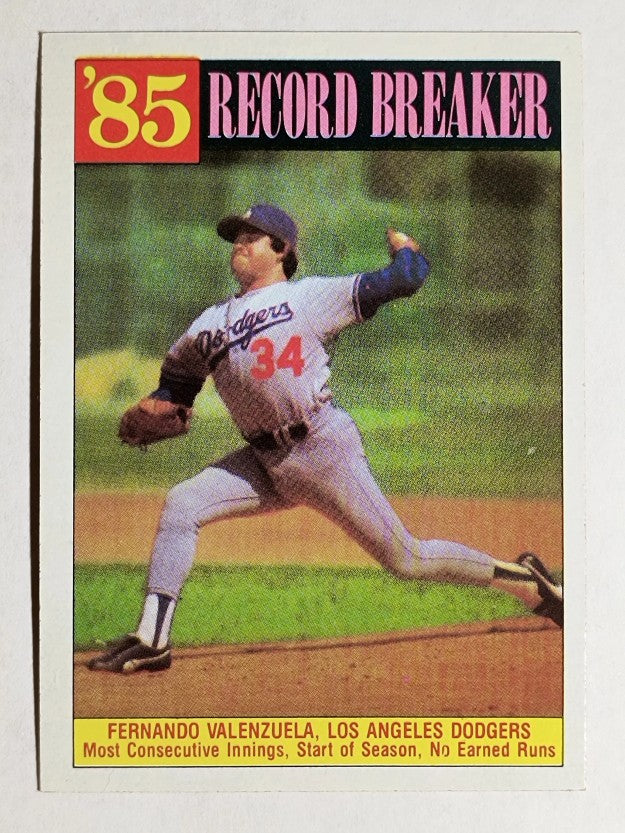 1986 Topps #207 Fernando Valenzuela RB
