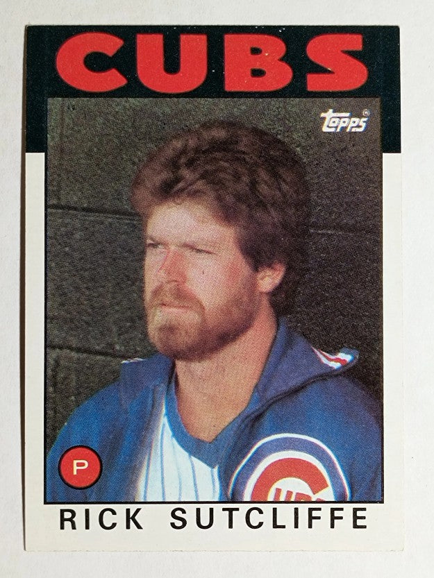 1986 Topps #330 Rick Sutcliffe