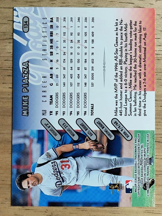 1997 Donruss #134 Mike Piazza