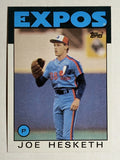 1986 Topps #472 Joe Hesketh