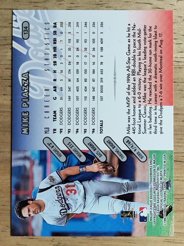 1997 Donruss #134 Mike Piazza