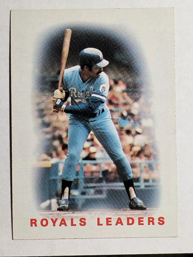 1986 Topps #606 Royals Leaders/Hal McRae