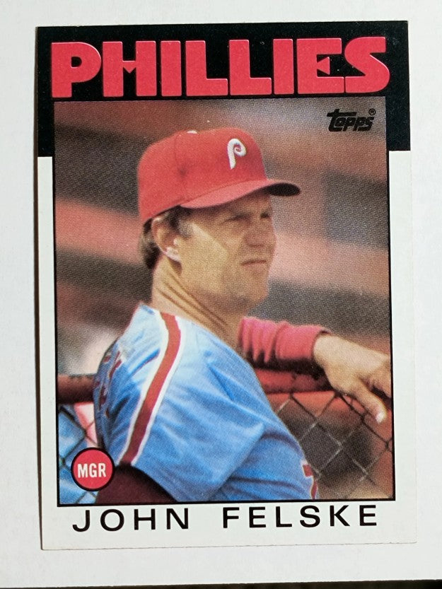 1986 Topps #621 John Felske MG