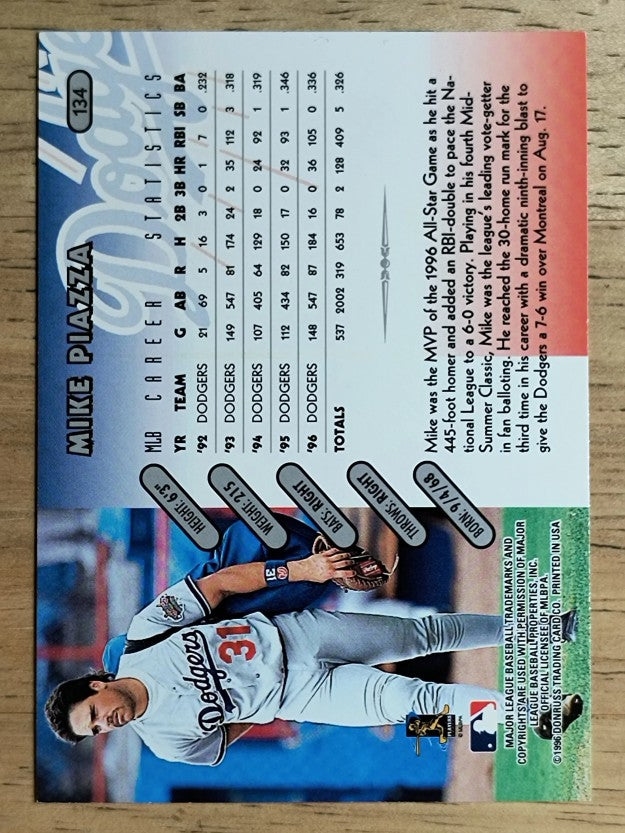 1997 Donruss #134 Mike Piazza