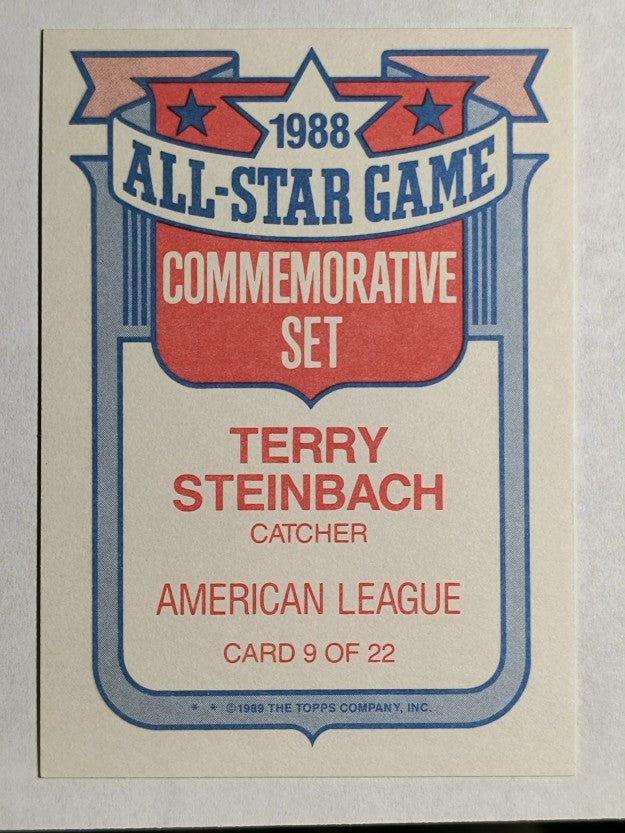 1989 Topps Glossy All-Stars #9 Terry Steinbach