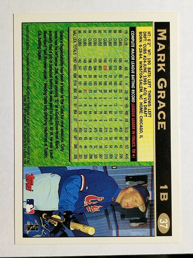 1997 Topps #37 Mark Grace