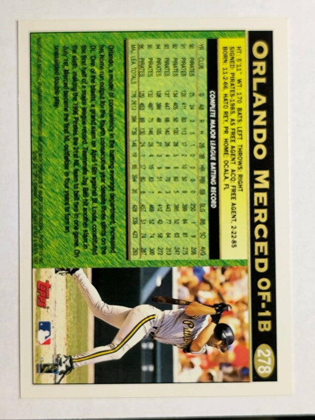 1997 Topps #278 Orlando Merced
