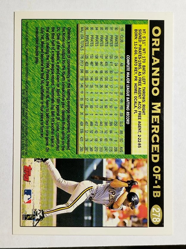1997 Topps #278 Orlando Merced