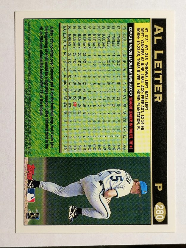 1997 Topps #280 Al Leiter