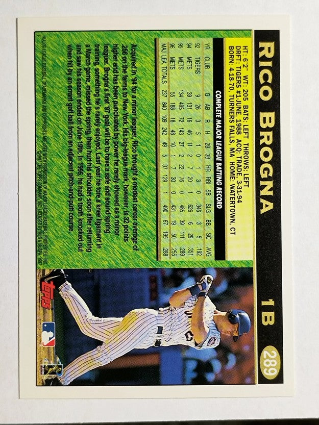 1997 Topps #289 Rico Brogna