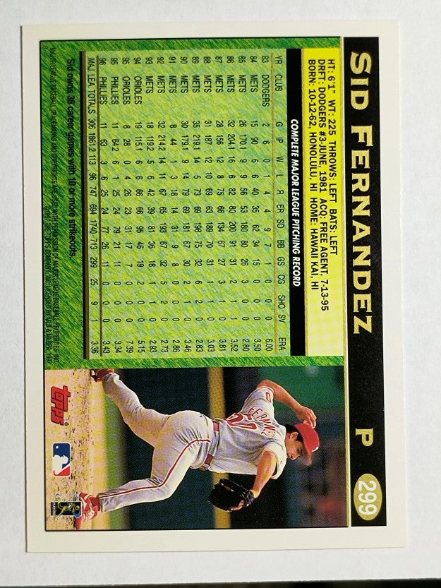 1997 Topps #299 Sid Fernandez