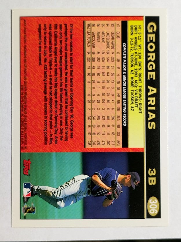 1997 Topps #306 George Arias
