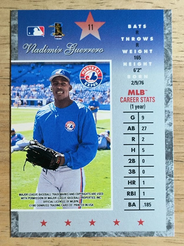 1997 Donruss Elite #11 Vladimir Guerrero