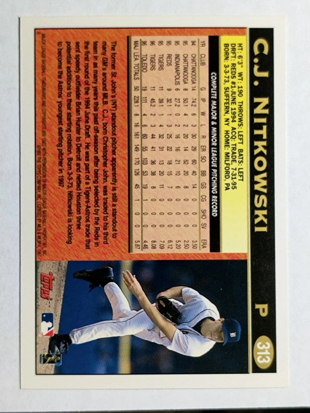 1997 Topps #313 C.J. Nitkowski
