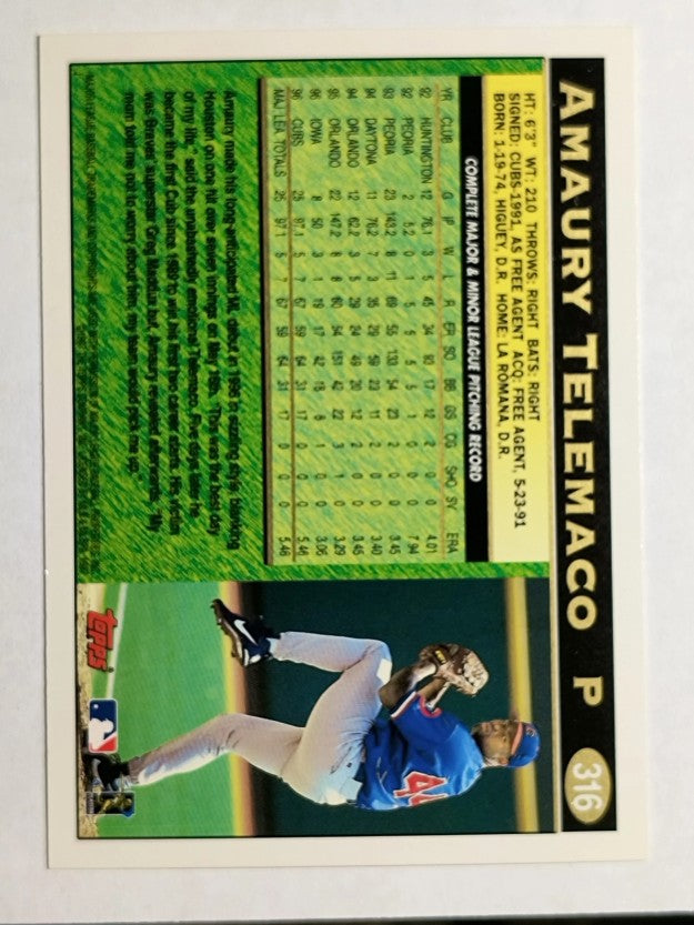 1997 Topps #316 Amaury Telemaco
