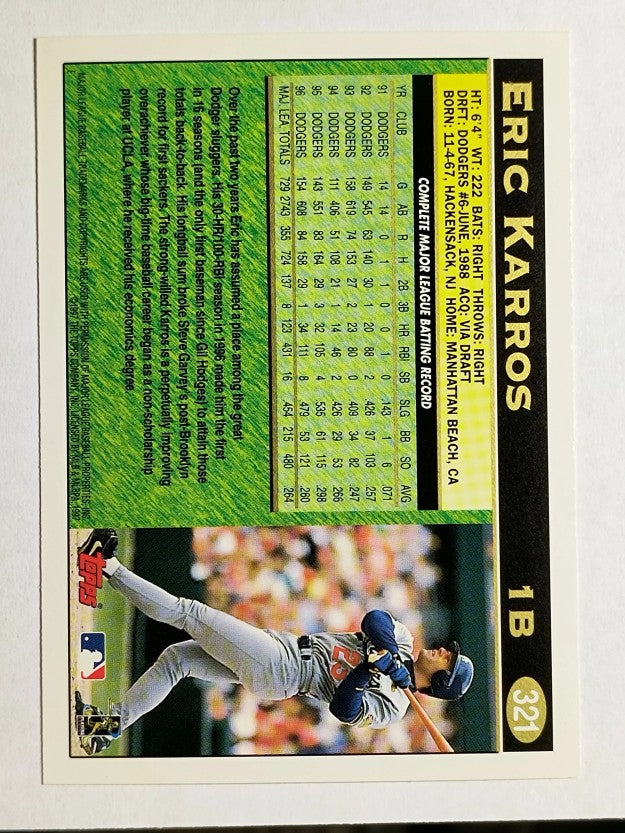 1997 Topps #321 Eric Karros