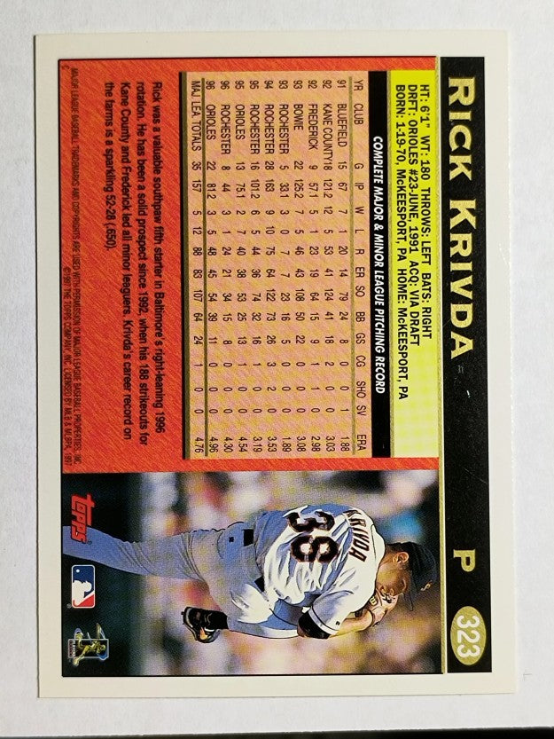1997 Topps #323 Rick Krivda