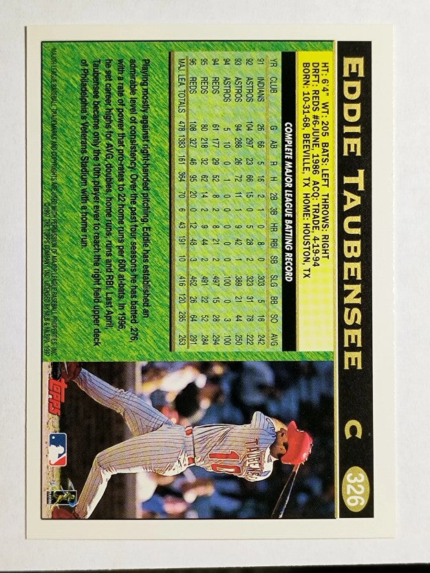 1997 Topps #326 Eddie Taubensee