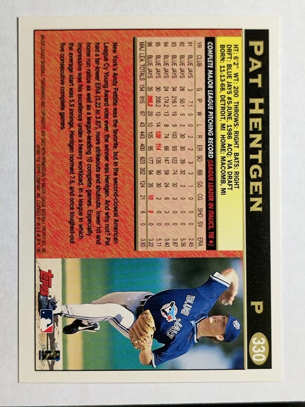1997 Topps #330 Pat Hentgen