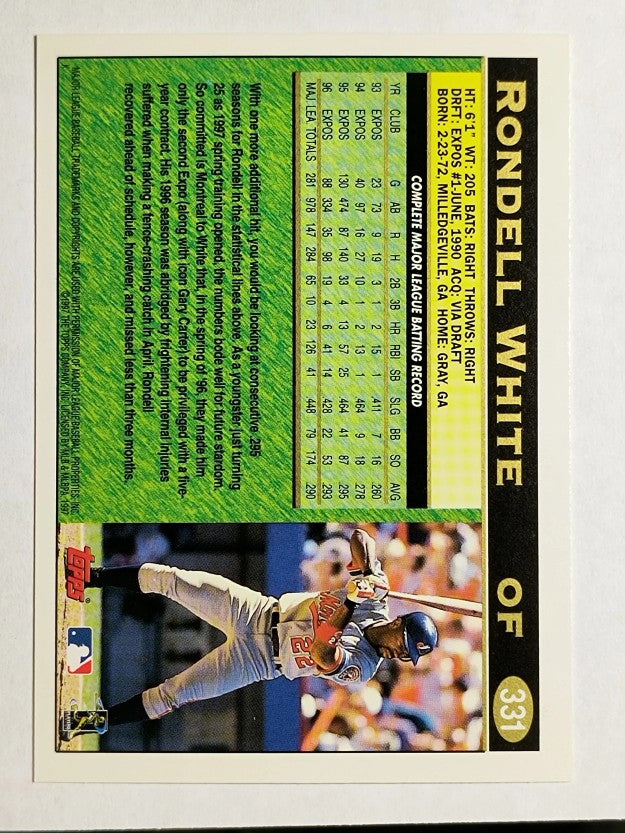 1997 Topps #331 Rondell White