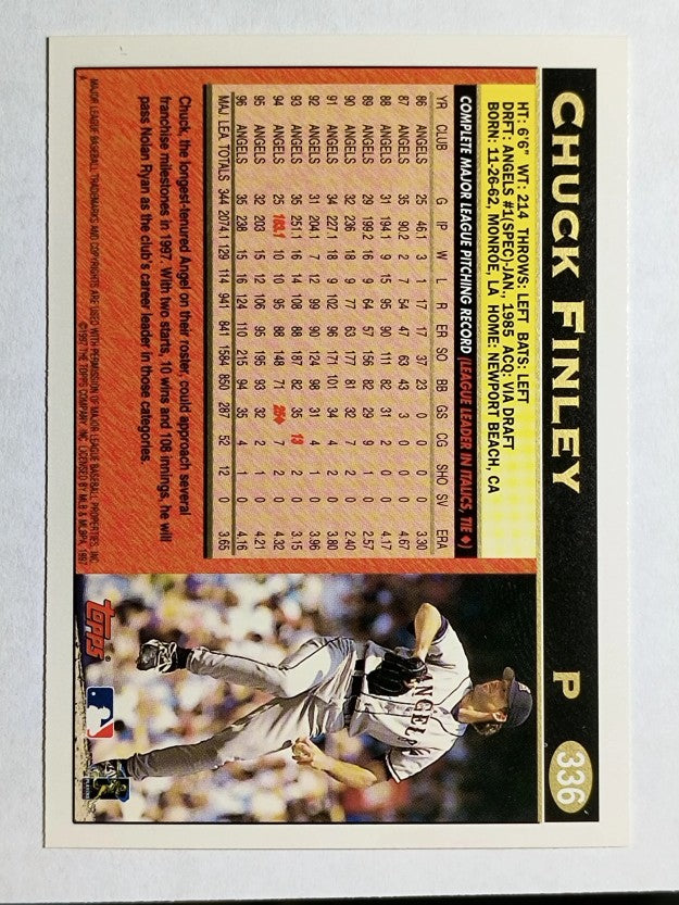 1997 Topps #336 Chuck Finley