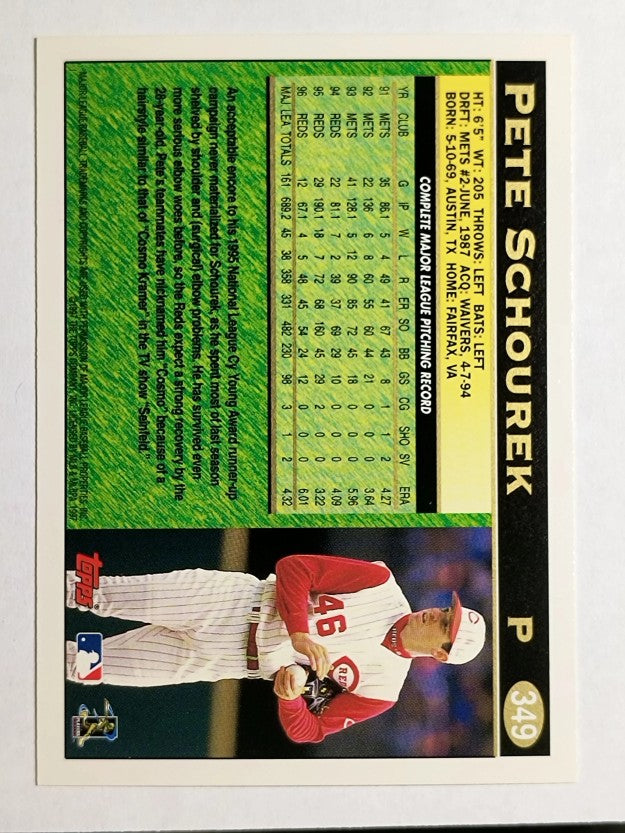 1997 Topps #349 Pete Schourek