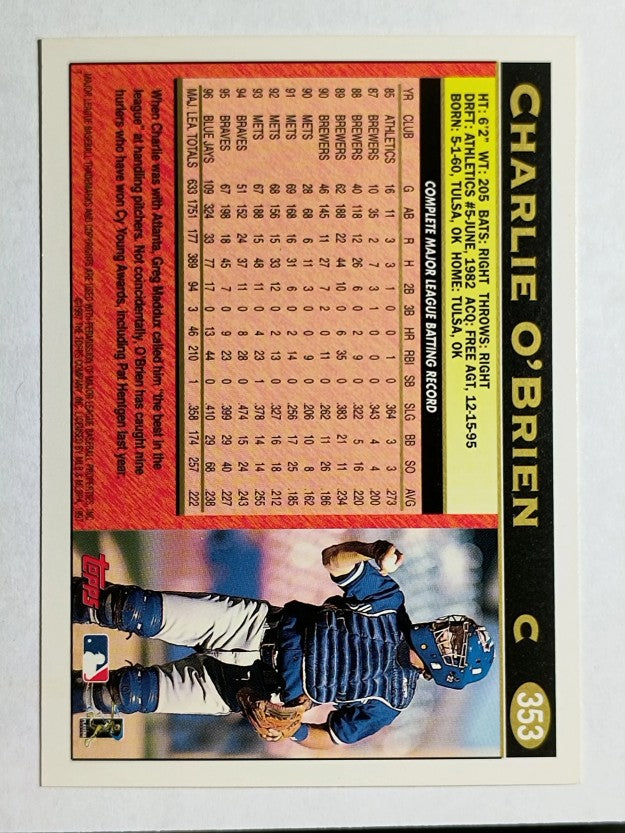 1997 Topps #353 Charlie O'Brien