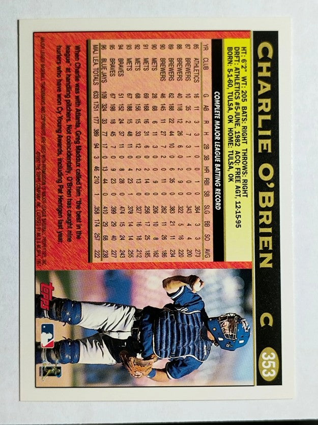 1997 Topps #353 Charlie O'Brien