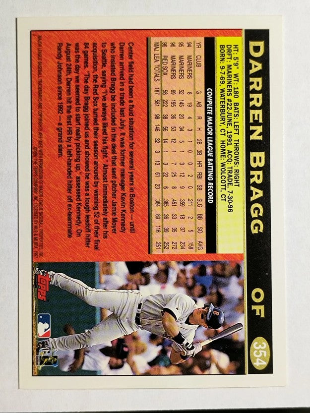 1997 Topps #354 Darren Bragg
