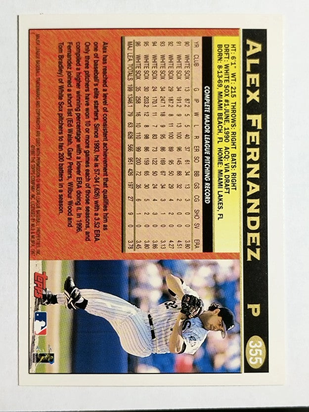 1997 Topps #355 Alex Fernandez