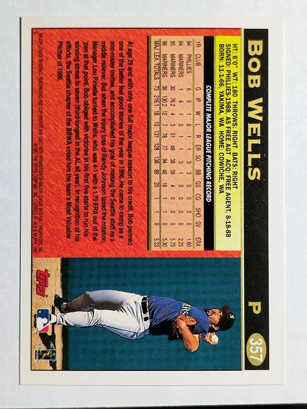 1997 Topps #357 Bob Wells