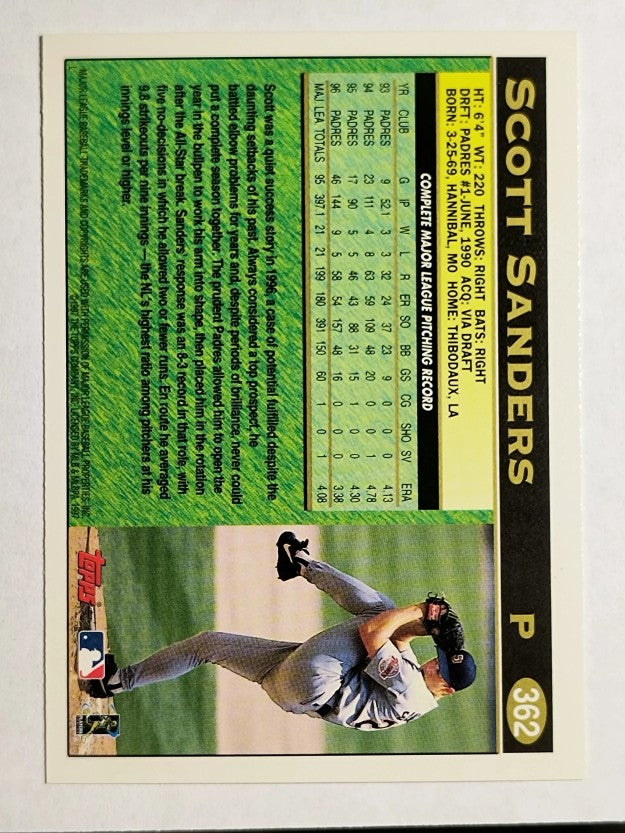 1997 Topps #362 Scott Sanders
