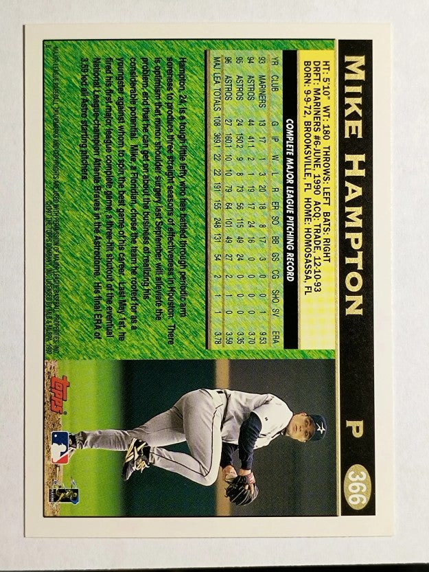 1997 Topps #366 Mike Hampton