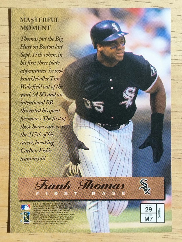 1997 Finest #29 Frank Thomas B