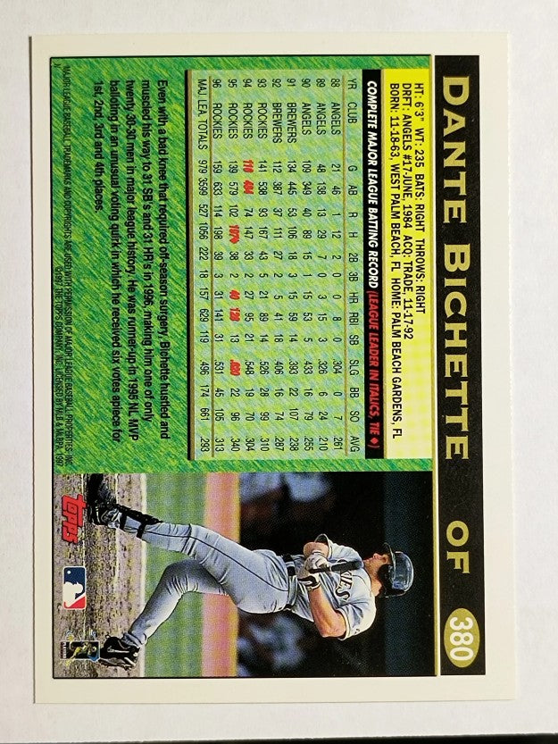1997 Topps #380 Dante Bichette