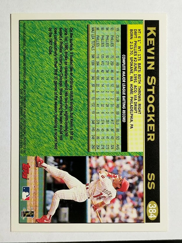 1997 Topps #384 Kevin Stocker