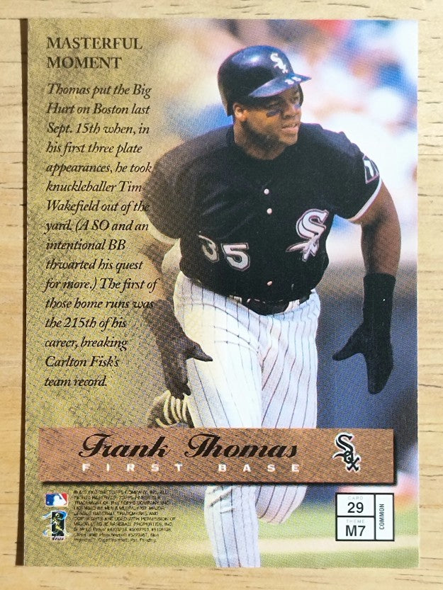 1997 Finest #29 Frank Thomas B