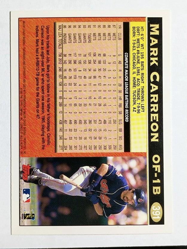 1997 Topps #391 Mark Carreon