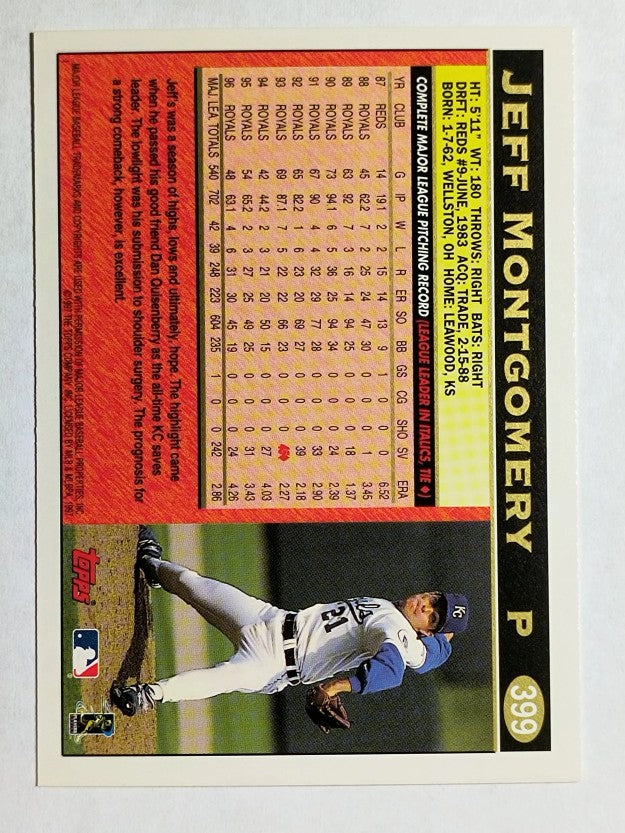 1997 Topps #399 Jeff Montgomery