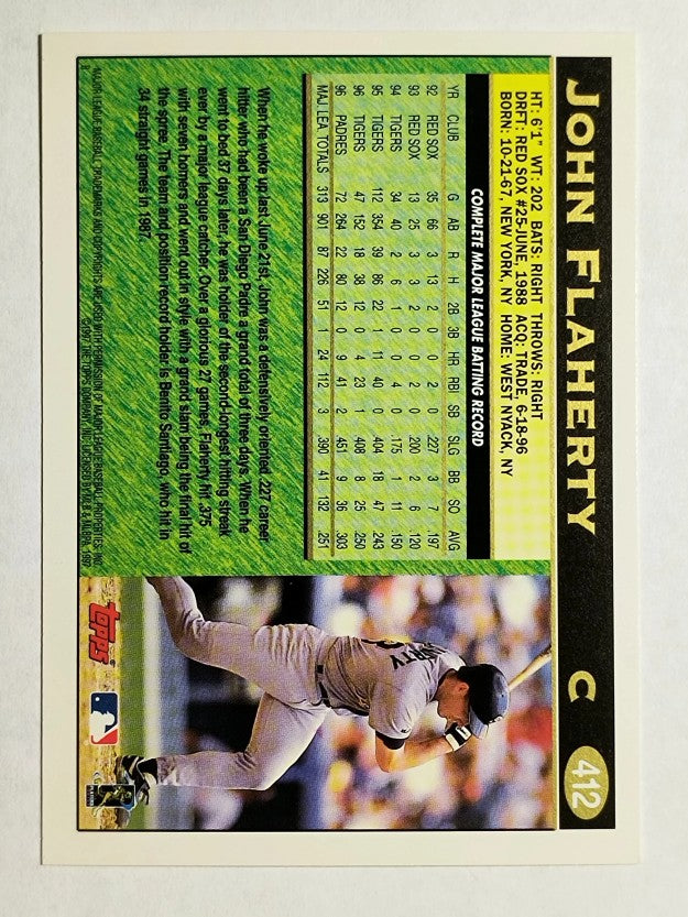 1997 Topps #412 John Flaherty