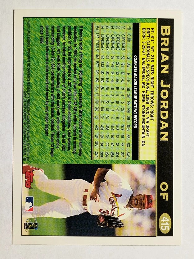 1997 Topps #415 Brian Jordan