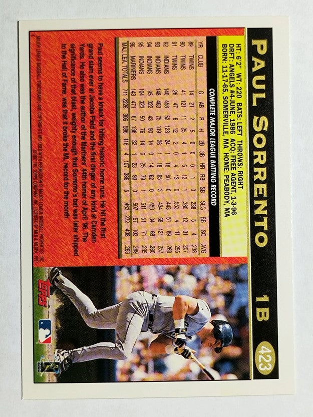 1997 Topps #423 Paul Sorrento