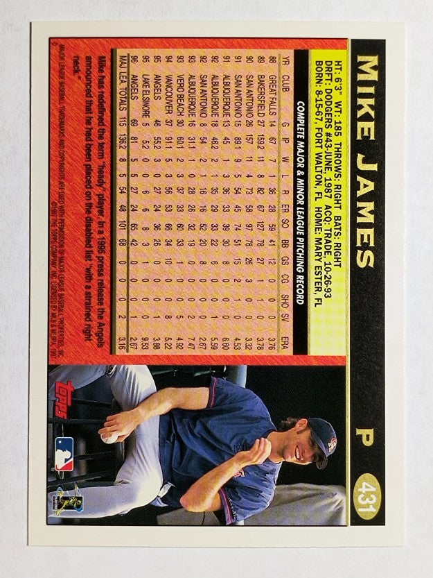 1997 Topps #431 Mike James