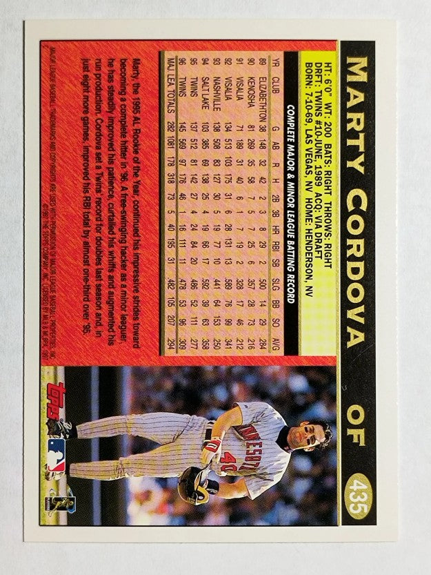 1997 Topps #435 Marty Cordova