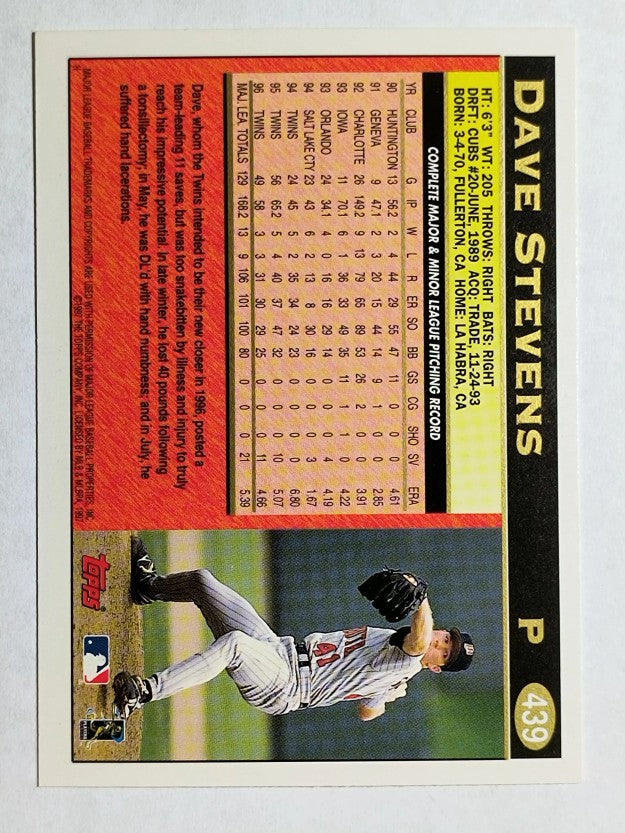 1997 Topps #439 Dave Stevens