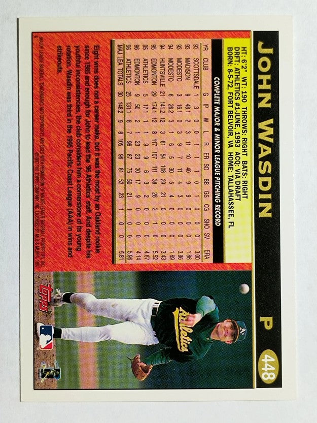 1997 Topps #448 John Wasdin