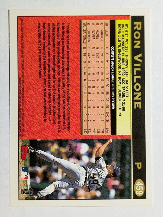 1997 Topps #459 Ron Villone