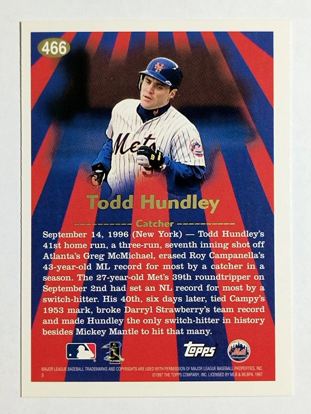 1997 Topps #466 Todd Hundley SH